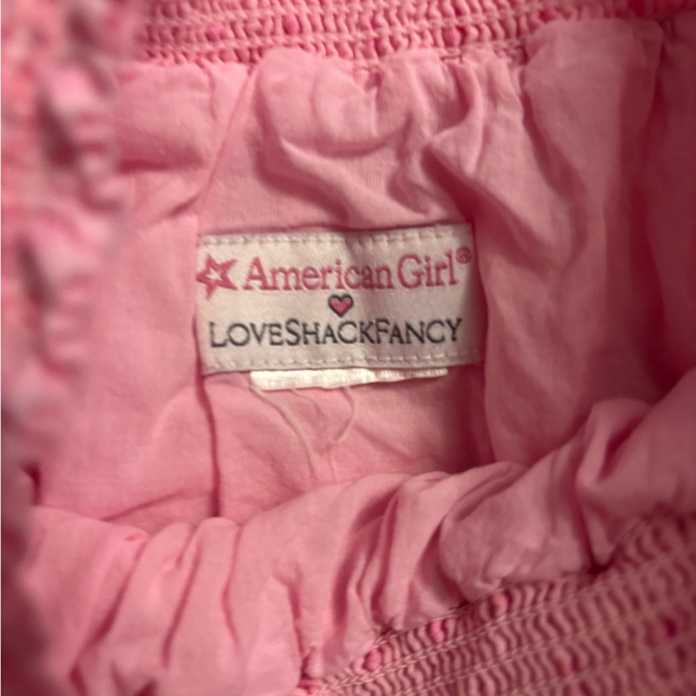 LoveShackFancy X AG collab Pink Ruffled Knit Top& Cardigan and skirt - Picture 2 of 5